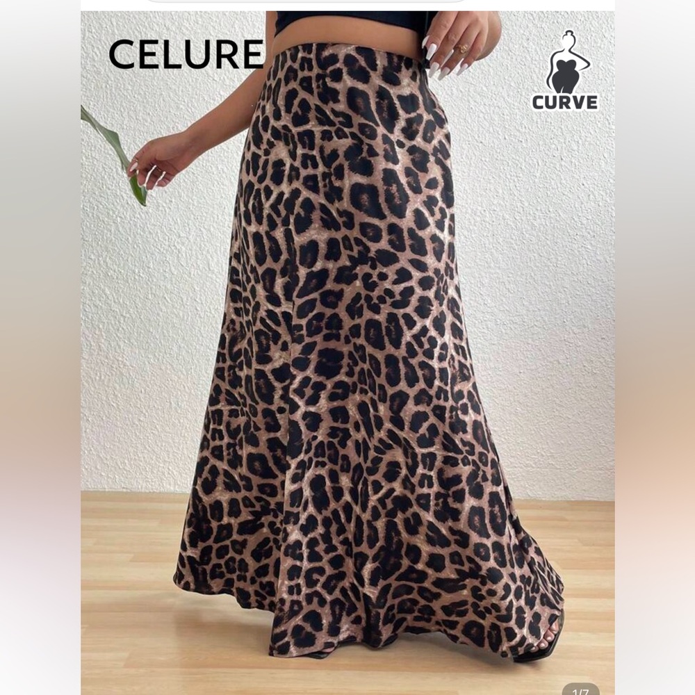 Leopard Print Maxi Skirt